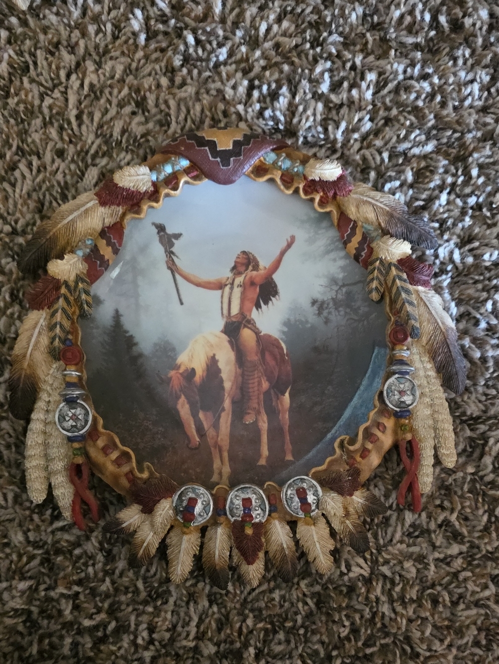 "Deliverance" of The Mystic Warrior Collection - Brown, Cream, Gold Accents